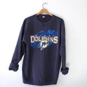 Vintage Miami Florida Dolphins Football Sweatshirt Large